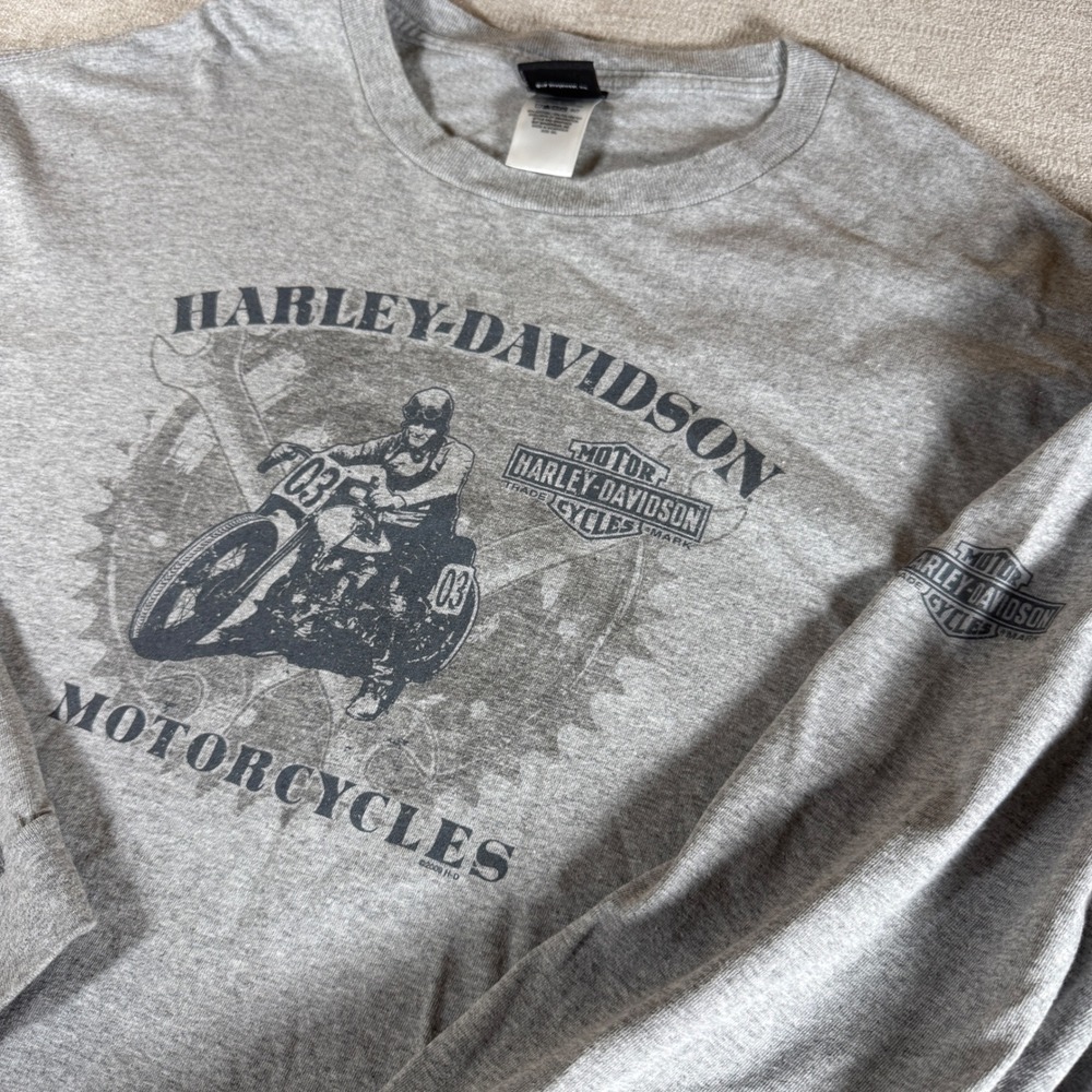 Harley-Davidson L/S T-Shirt Mens 5XL Gray Thunderbird Albuquerque NM Route 66